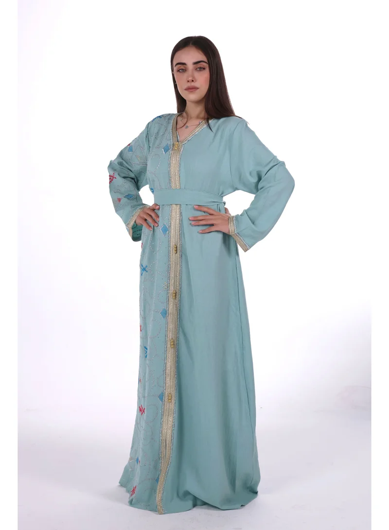 AL BENT AL SHARQIEH Mom & Daughter Embroidred jalabiya dress